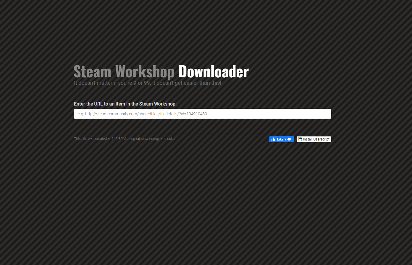 download files off steam workshop